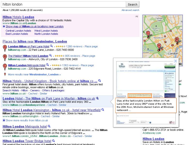 google instant preview